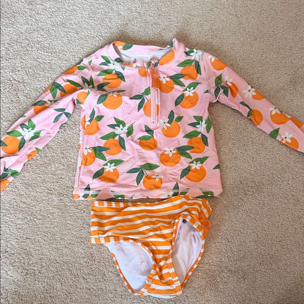 Rufflebutts 2-piece Rashguard 3T